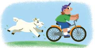 Bambino in bicicletta