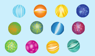 Biglie da raggruppare