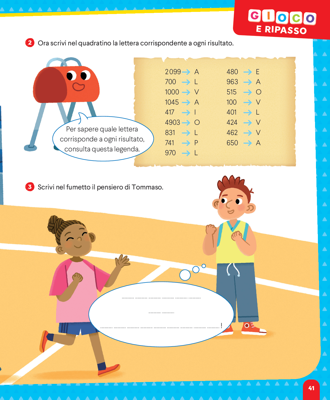 Scrivi le lettere e il pensiero di Tommaso