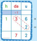 Moltiplicazione con cambio - passo 2