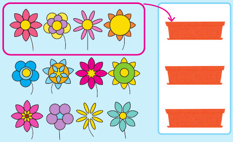 Fiori da raggruppare