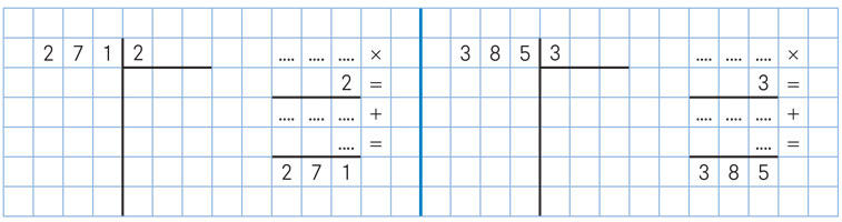 Esercizi divisioni in colonna