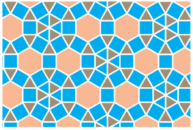 Tassellazione con pentagoni e stelle