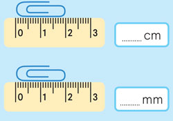 Righello con graffetta