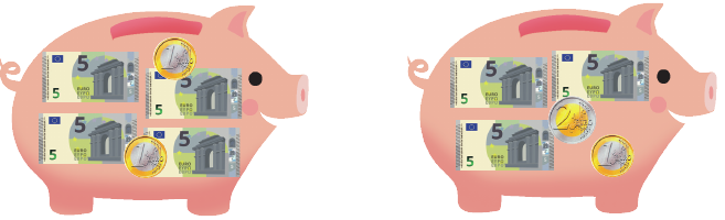 Salvadanai di Lara e Mattia