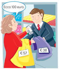 Roberta al negozio di stoffe